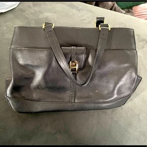 Black genuine leather Etienne Aigner purse